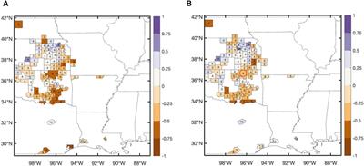 Landcover-categorized fires respond distinctly to precipitation anomalies in the South-Central United States